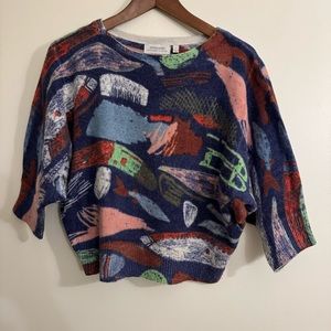 Merino Wool cropped sweater Anthropologie